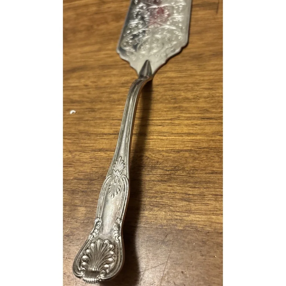 Vintage Sheffield & Co Silver Plated Italy Ornate Cake Pie/Lasagna Server 11.75